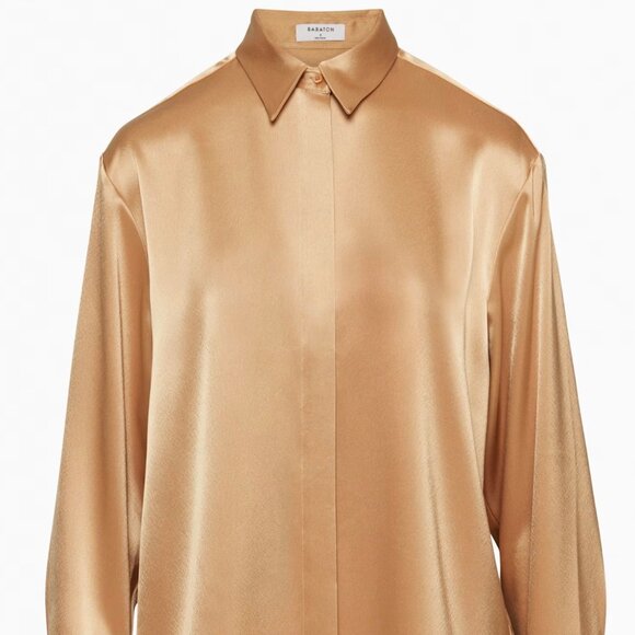 Aritzia Babaton Sable Satin button-up shirt - Picture 5 of 11